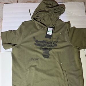 Under Armour Olive Green Short Sleeve Hoodie